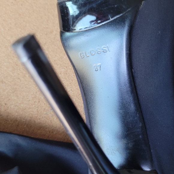 Black Over the Knee Boots by Glossi Italian SZ EURO 37 / US SZ 6 - Picture 5 of 7